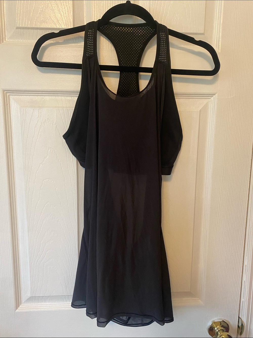 lululemon athletica Black Mesh Racerback Tank